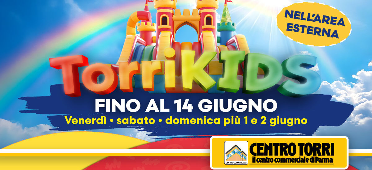 TorriKids 2026: al Centro Torri tanto divertimento per i bambini di Parma!